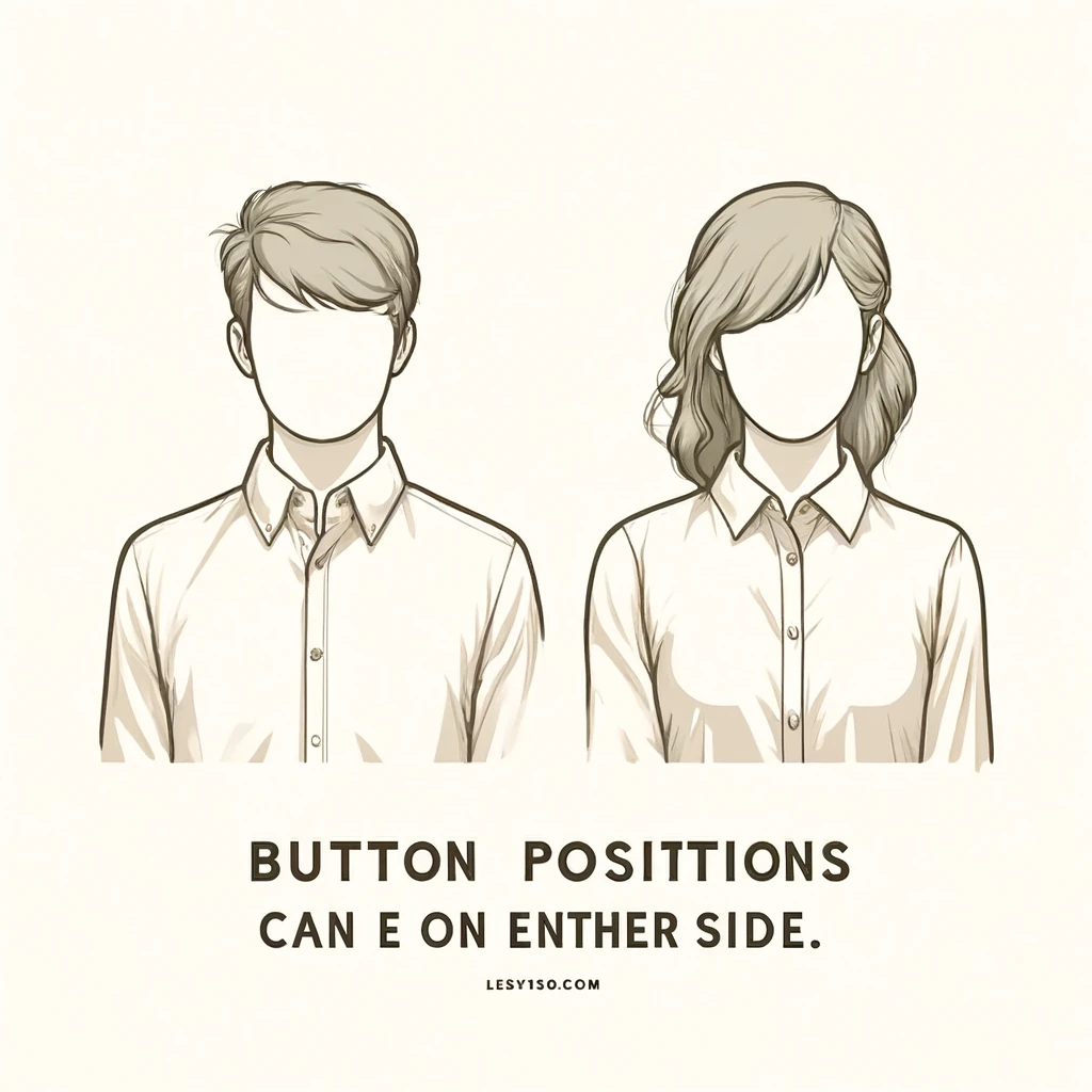 ボタンの位置が男女で違う！どっちでもいいの？