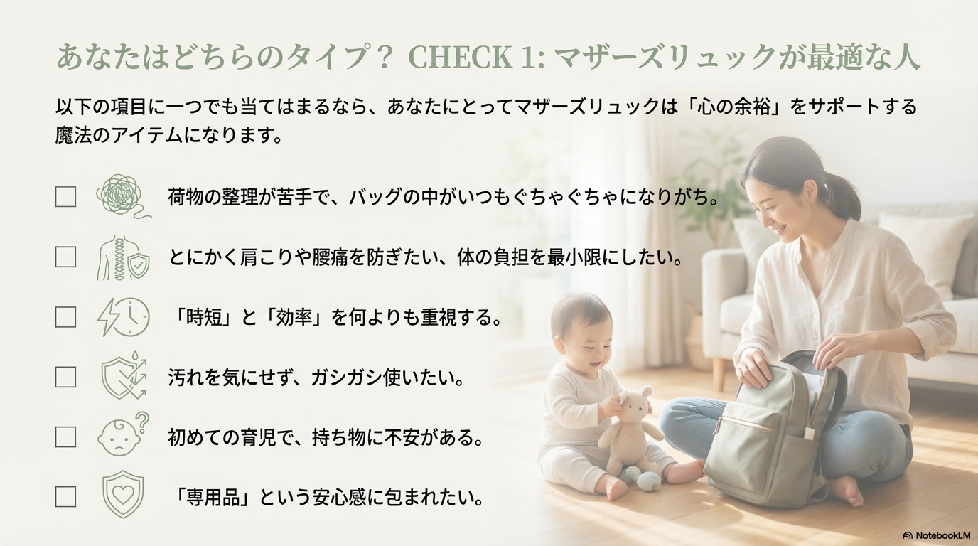 マザーズリュックがおすすめな人