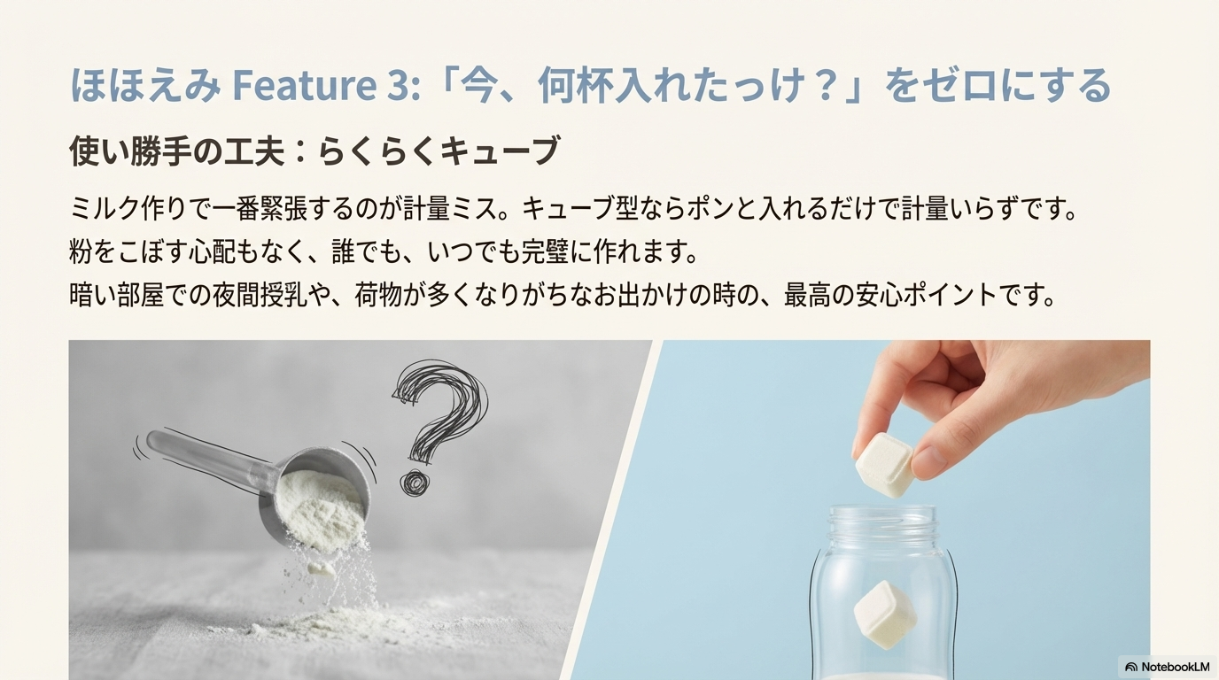 ほほえみの特徴