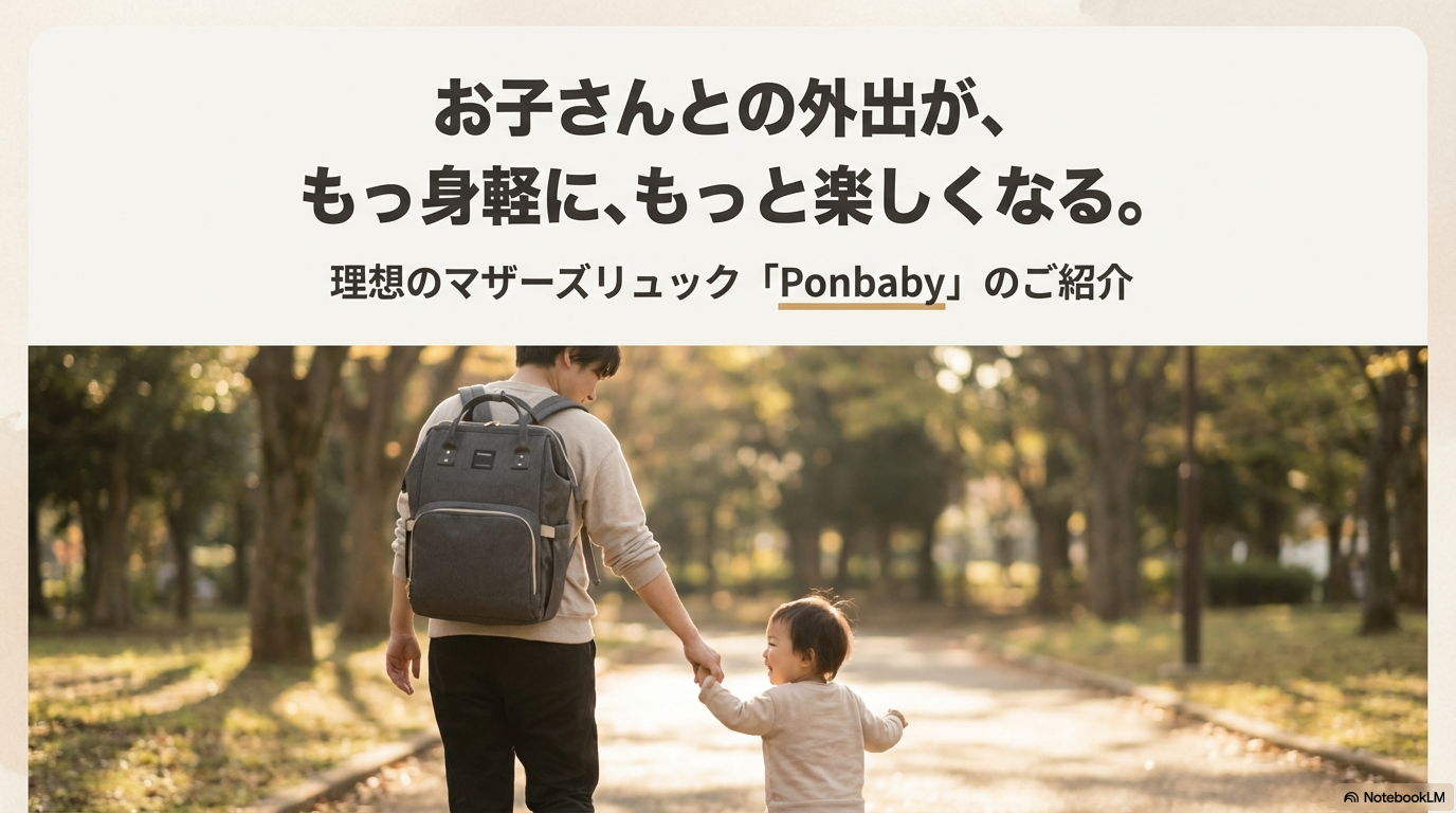 Ponbabyマザーズリュック（プレミアムモデル）