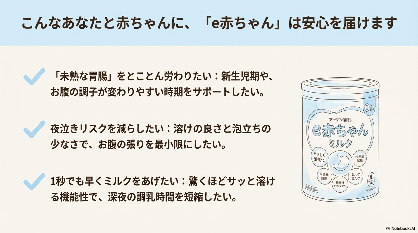 「e赤ちゃん」を選ぶと幸せになれるのは、こんな方