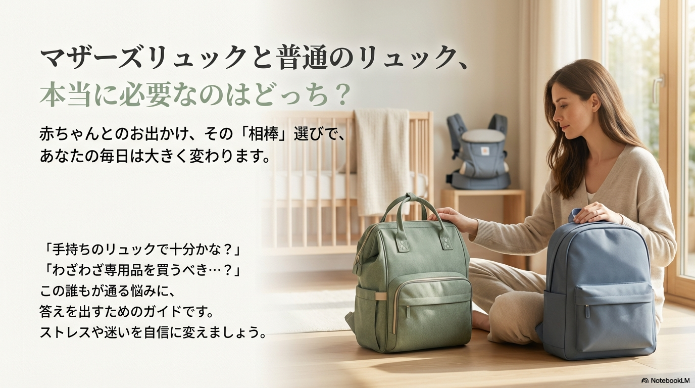 マザーズリュックと普通のリュックの違いは５つ！どっちがいいか比較して紹介