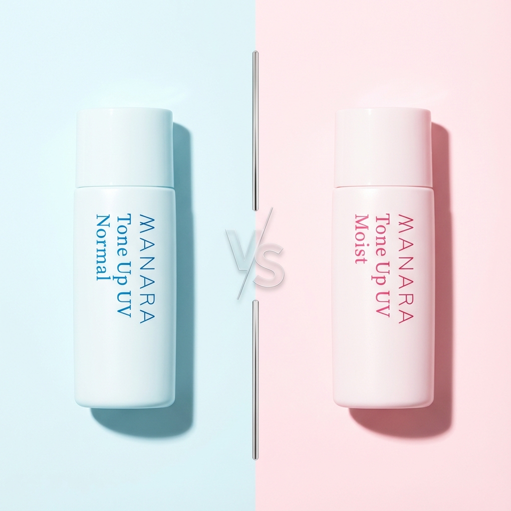 マナラ トーンアップUV「ノーマル」と「モイスト」の違いは５つ！比較して紹介